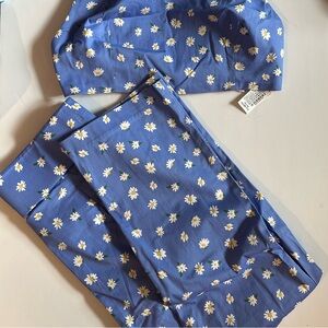 Zara blue daisy pants new!
